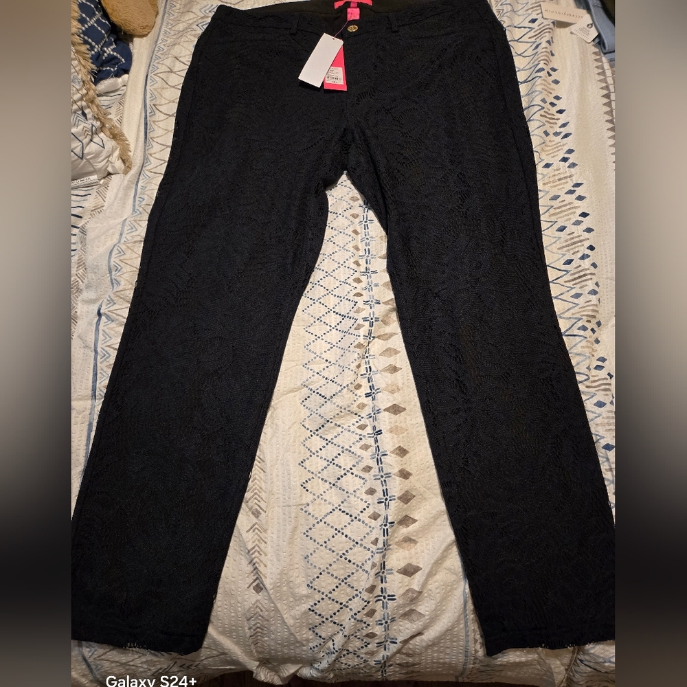 Lilly Pulitzer Black Lace Women's Pants